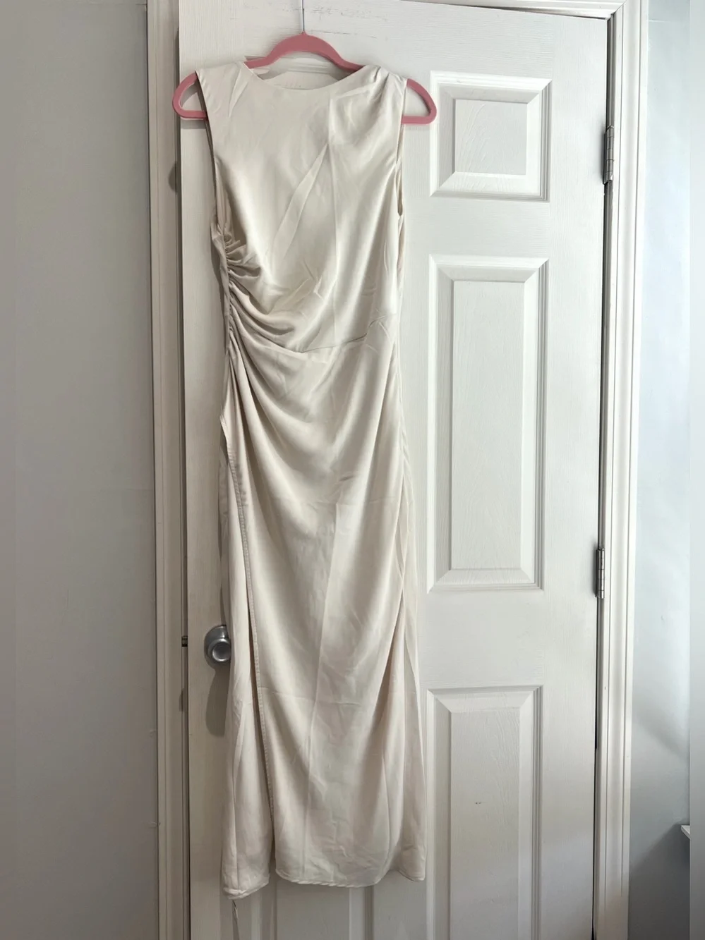 Abercrombie & Fitch High Neck Draped Shell Midi Dress